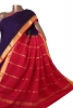 Classic Contrast Pure Mysore Crepe Silk Saree